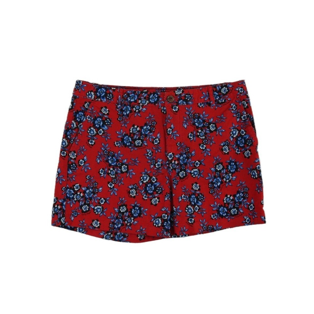 Tommy Hilfiger‎ Shorts Womens Size 12 Red Classic Stretch Slimming Pocket 5"